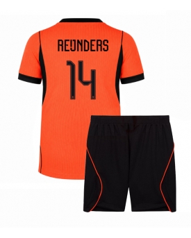 Billige Fotballdrakt Nederland Tijjani Reijnders #14 Replika Hjemmedraktsett Barn VM 2026 Kortermet (med bukser)